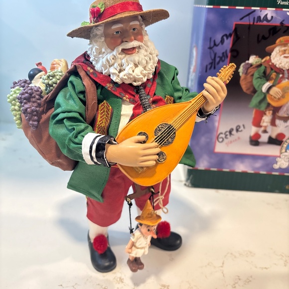 Kurt Adler Musical Fabriche Italian Santa Figurine 10.5” Figure Italy - Picture 6 of 9